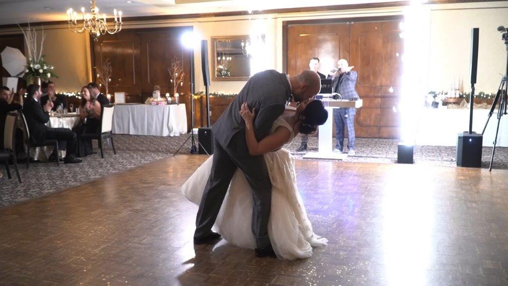 First dance kiss at century house