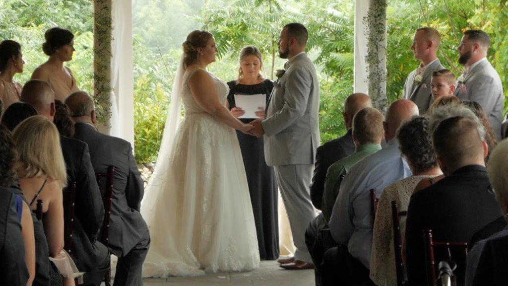 Normanside Wedding Cermony wide shot