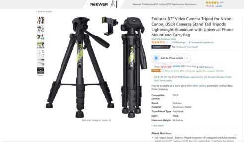 amazon tripod for wedding diy blog