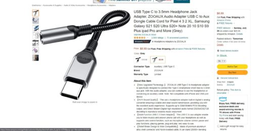 usb c 3.5mm adapter